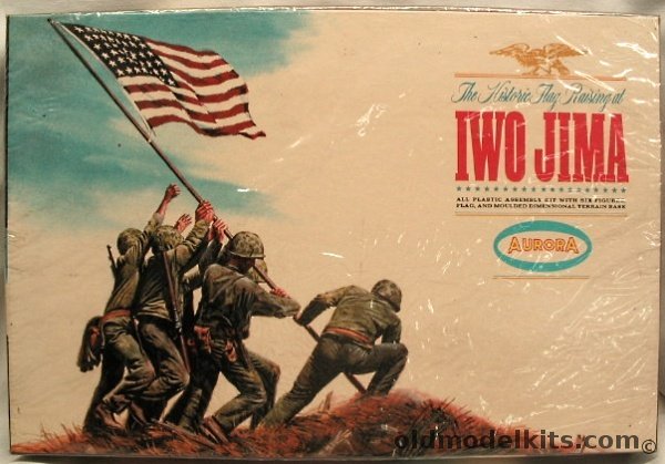Aurora 1/15 The Historic Flag Raising At Iwo Jima, 853-198 plastic model kit